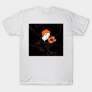 Redhead girl with flower from the 20s T-Shirt